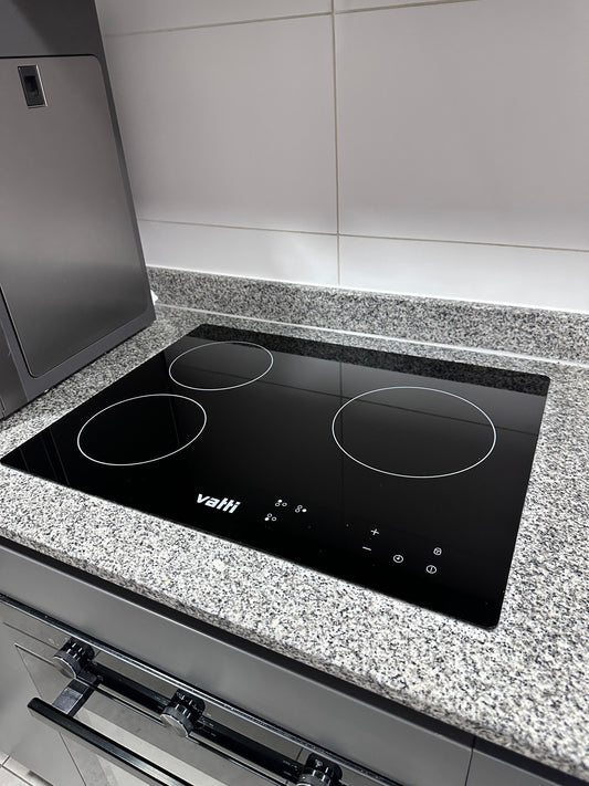 Cambio de Vidrio Vitrocerámico VATTI 3 Platos – Instalación Incluida