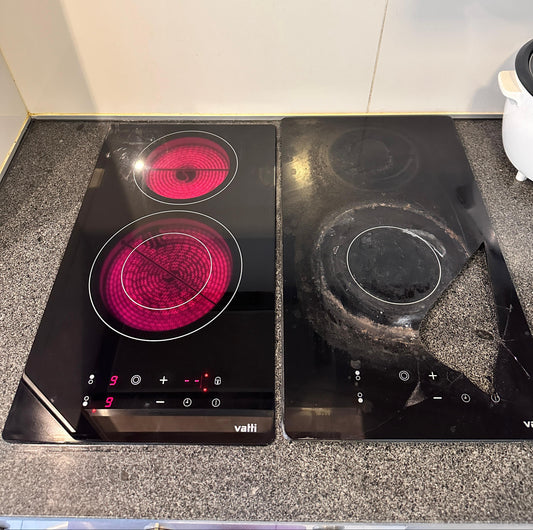 Cambio de Vidrio Vitrocerámico VATTI 2 Platos – Instalación Incluida