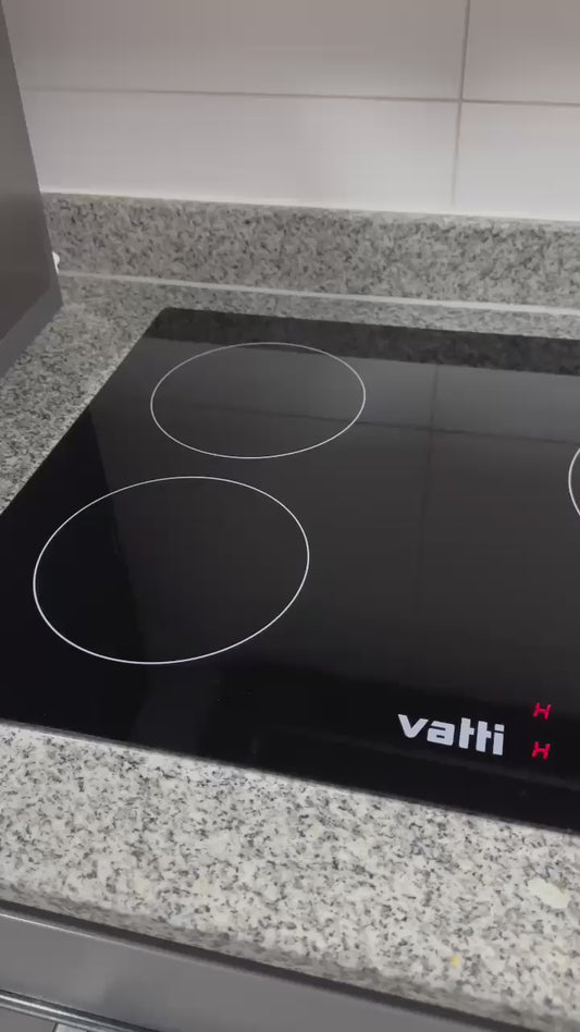 Cambio de Vidrio Vitrocerámico VATTI 3 Platos – Instalación Incluida